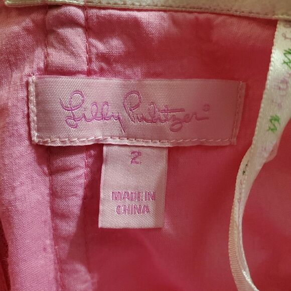 Lilly Pulitzer Pink & White Strapless Dress (2) - Picture 6 of 6